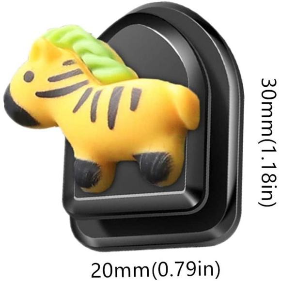 6 Pack Cute Animal Car Mini Hook Self Adhesive Hooks for Keys Earphone Hanging - Picture 2 of 13